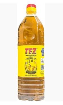 Tez Premium Virgin Mustard Oil 950 Ml, 12 Pieces Per Carton